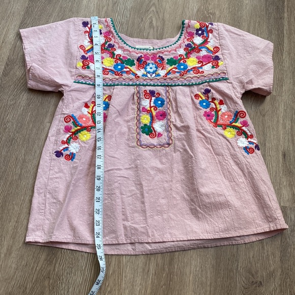 Vintage  Yzxdorwj bohemian embroidered floral cotton top ✨size m - Picture 4 of 7